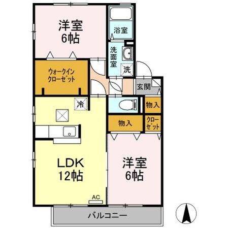 カーサ クレール C棟の物件間取画像